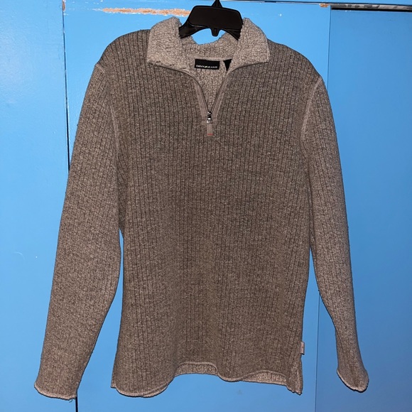 Vintage DKNY Jeans Gray Half-Zip Sweater - Picture 4 of 4